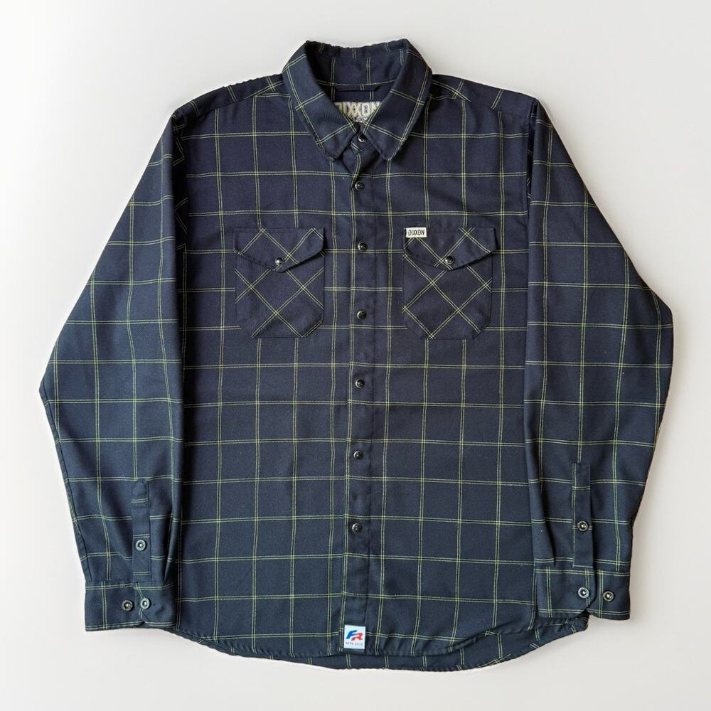 Dixxon Stay Gold Flannel Large Multicolor Pearl Snap Long Sleeve Shirt Workwear